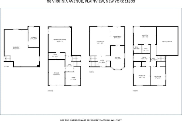 98 Virginia Ave, Plainview, NY 11803 - view of room layout