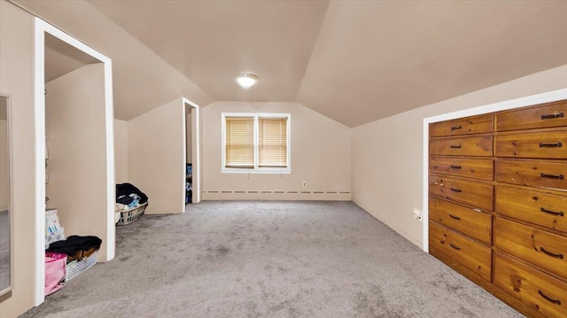 20 Overhill Pl, Yonkers, NY 10704 - bonus room with baseboard heating, carpet, and vaulted ceiling