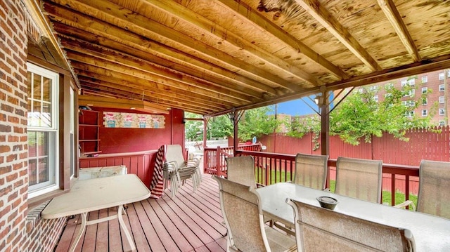20 Overhill Pl, Yonkers, NY 10704 - deck with a fenced backyard