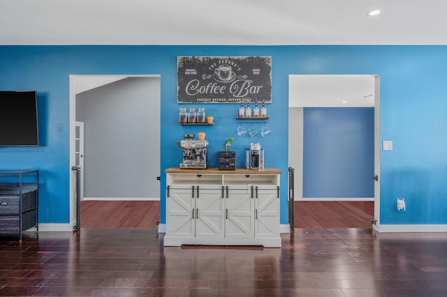 15 Aron Dr, Bohemia, NY 11716 - indoor dry bar featuring wood finished floors and recessed lighting