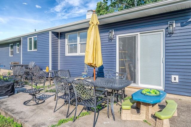 15 Aron Dr, Bohemia, NY 11716 - view of patio with outdoor dining area