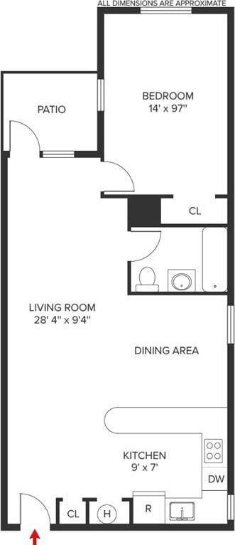 83-71 116th St Unit 4D, Kew Gardens, NY 11418 - view of floor plan / room layout