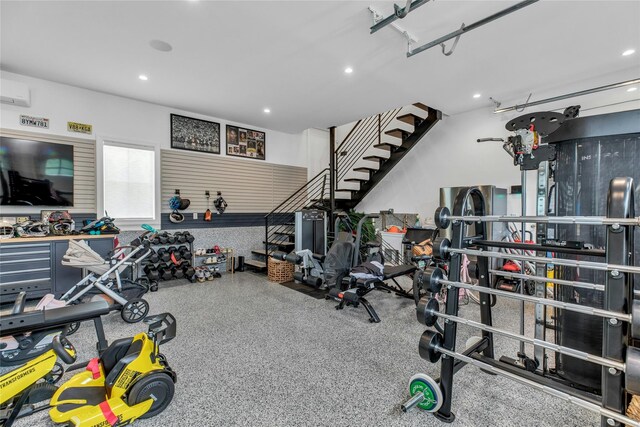 52 Concourse E, Brightwaters, NY 11718 - exercise area with recessed lighting