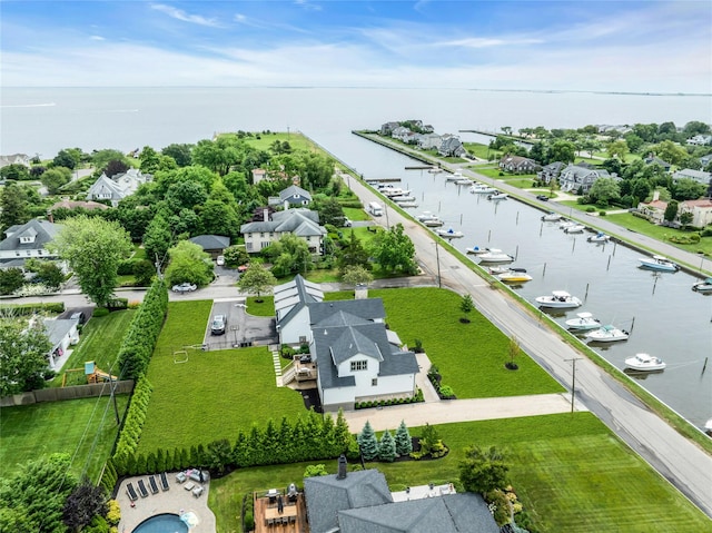 52 Concourse E, Brightwaters, NY 11718 - aerial perspective of suburban area with a large body of water