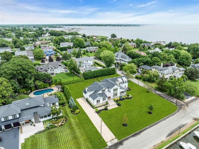 52 Concourse E, Brightwaters, NY 11718 - aerial view of residential area with a large body of water