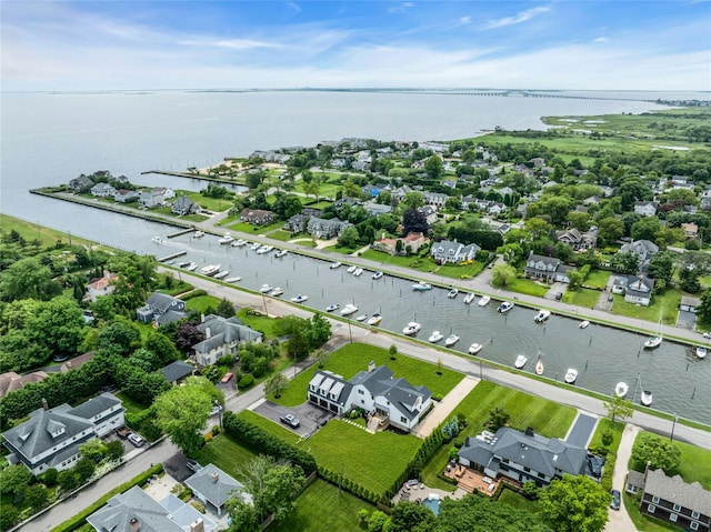 52 Concourse E, Brightwaters, NY 11718 - aerial view of residential area featuring a large body of water