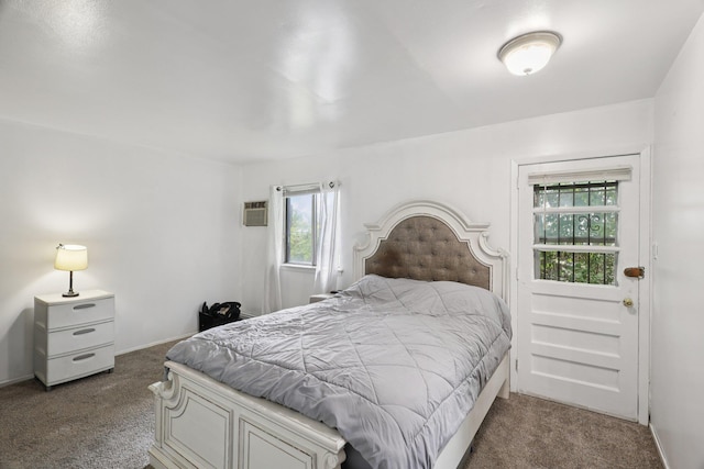 17 Lombardy Dr, Shirley, NY 11967 - carpeted bedroom with a wall mounted air conditioner and baseboards