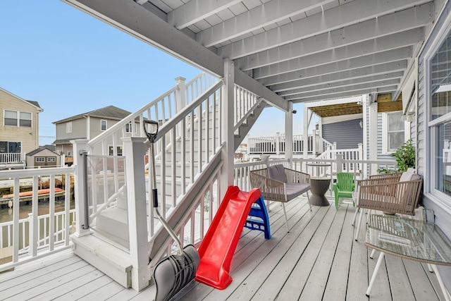 652 Arthur St, Baldwin Harbor, NY 11510 - deck with stairs