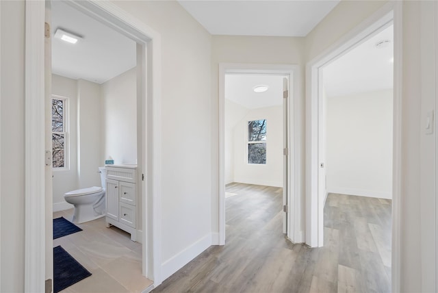 111/2 Dolson Ave, Middletown, NY 10940 - corridor featuring baseboards and light wood-style flooring