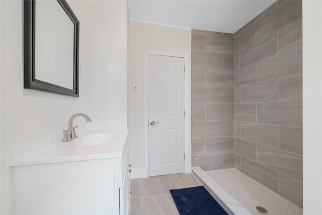 111/2 Dolson Ave, Middletown, NY 10940 - bathroom featuring vanity and tiled shower