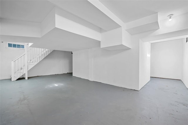 111/2 Dolson Ave, Middletown, NY 10940 - bonus room with concrete floors and stairway