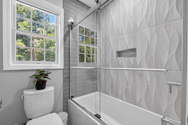 311 Myers Corners Rd, Wappingers Falls, NY 12590 - full bath featuring toilet and shower / bath combination with glass door