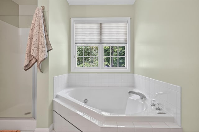 311 Myers Corners Rd, Wappingers Falls, NY 12590 - full bathroom with a stall shower and a jetted tub