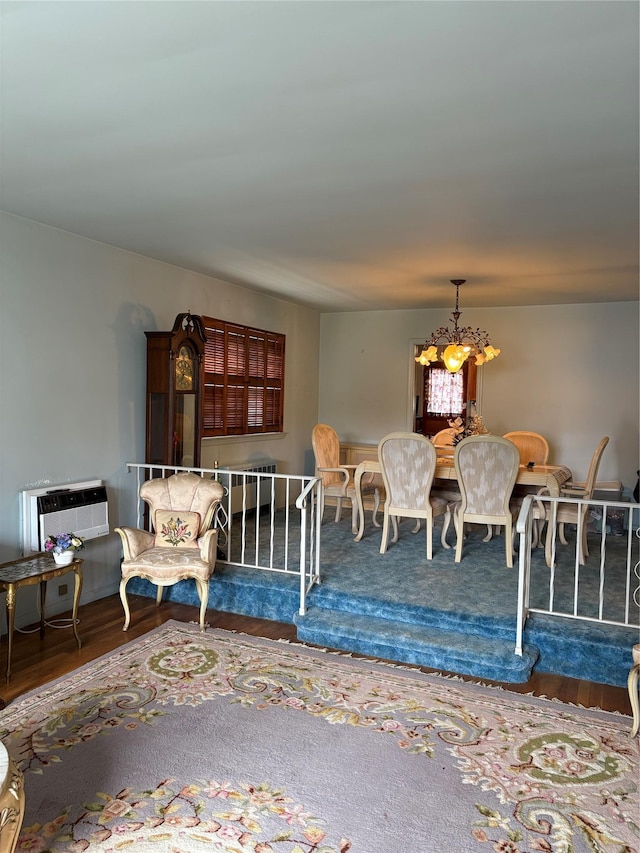 68 Loring Ave, Yonkers, NY 10704 - dining space with a chandelier and wood finished floors