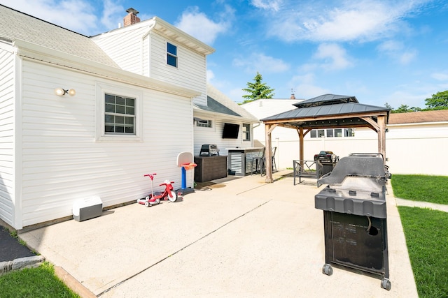 14 Crocus Ct, West Babylon, NY 11704 - view of patio / terrace with a gazebo