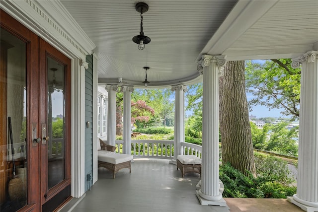 28 Shore Rd, Douglaston, NY 11363 - view of porch