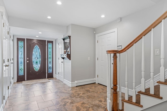 20 Tulipwood Dr, Commack, NY 11725 - entrance foyer featuring stairs and recessed lighting