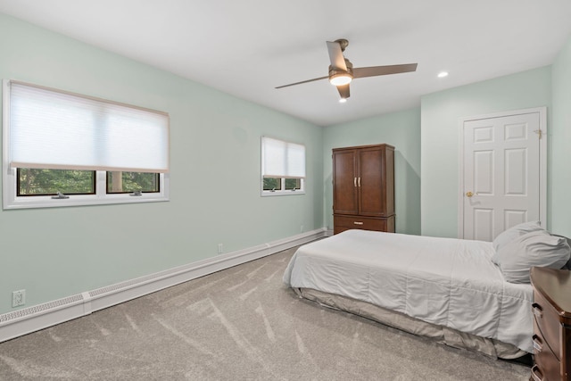 20 Tulipwood Dr, Commack, NY 11725 - carpeted bedroom with ceiling fan and recessed lighting