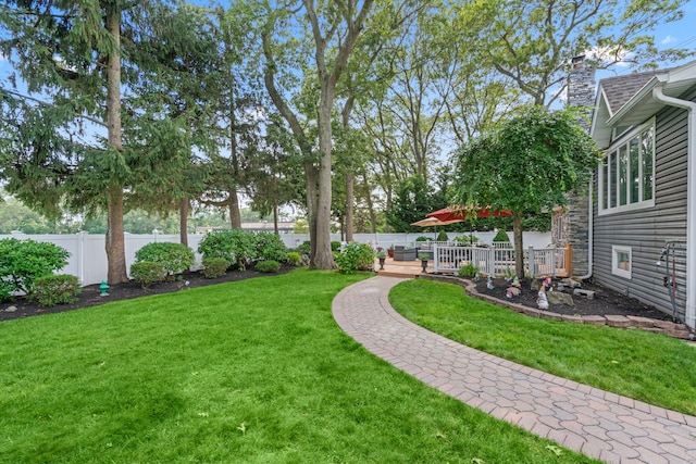 20 Tulipwood Dr, Commack, NY 11725 - view of yard featuring a deck