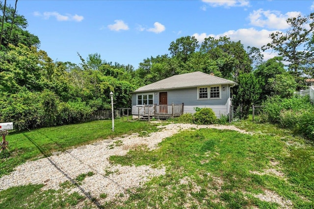 11 Bertha St, East Patchogue, NY 11772 - back of house featuring a deck