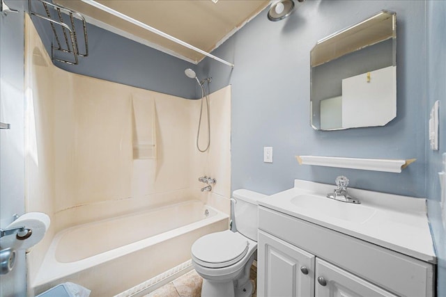 11 Bertha St, East Patchogue, NY 11772 - full bathroom featuring shower / tub combination, vanity, and tile patterned floors