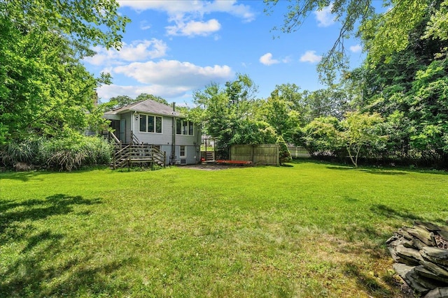 11 Bertha St, East Patchogue, NY 11772 - view of yard featuring stairs