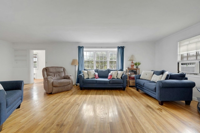 118 Robins Rd Unit 118, New Rochelle, NY 10801 - living area featuring light wood-style floors and cooling unit