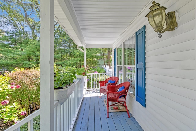 224 Moriches Middle Island Rd, Shirley, NY 11967 - view of wooden porch