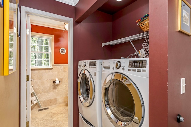 224 Moriches Middle Island Rd, Shirley, NY 11967 - washroom with washing machine and dryer