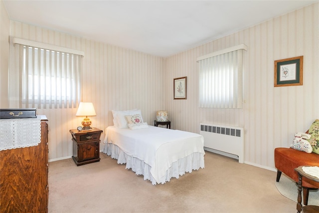 2 Nautilus Ave, Plainview, NY 11803 - bedroom with radiator, carpet, and wallpapered walls