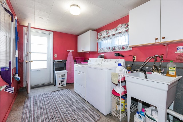2 Nautilus Ave, Plainview, NY 11803 - laundry area featuring cabinet space and independent washer and dryer