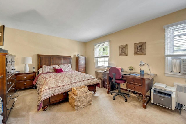 124 Robins Unit 124, New Rochelle, NY 10801 - bedroom with light colored carpet, a desk, and radiator