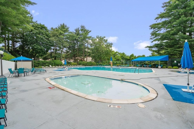 42 Richmond Blvd Unit 3B, Ronkonkoma, NY 11779 - community pool featuring a patio