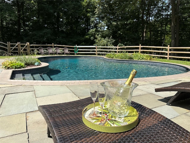 233 Upper Shad Rd, Pound Ridge, NY 10576 - swimming pool featuring a patio area