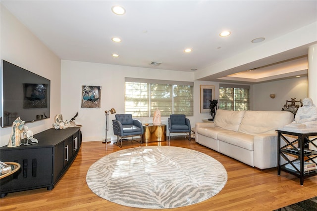 1 Portico Ct Unit 200, Great Neck, NY 11021 - living area featuring recessed lighting, light wood-style flooring, and plenty of natural light