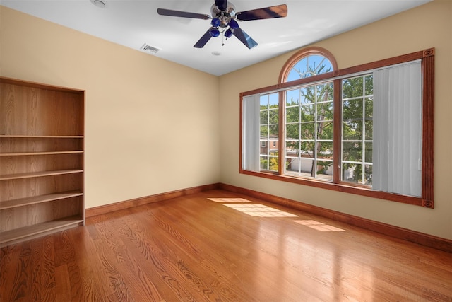 83-14 266th St, Glen Oaks, NY 11004 - unfurnished room featuring wood finished floors and a ceiling fan