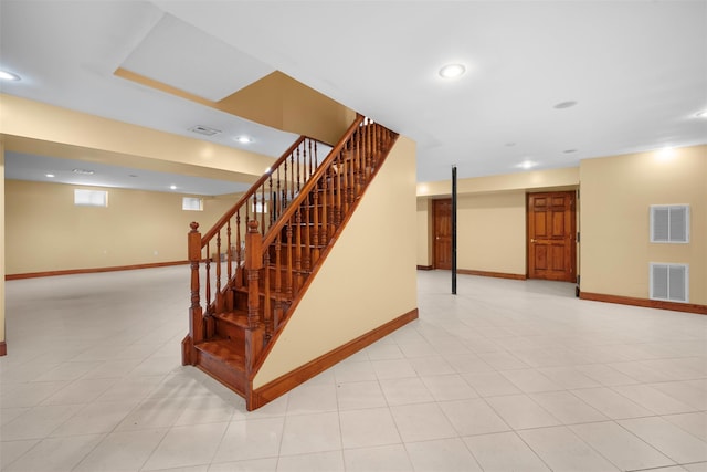 83-14 266th St, Glen Oaks, NY 11004 - stairway featuring recessed lighting