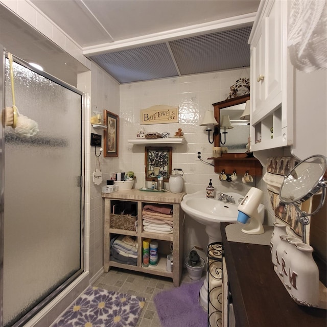 28 E Sullivan Pl, Smallwood, NY 12720 - full bath with a shower stall and tile patterned floors