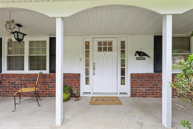 43 Woodglen Dr, New City, NY 10956 - property entrance with brick siding and covered porch