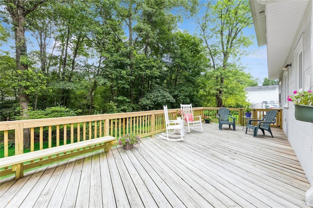 43 Woodglen Dr, New City, NY 10956 - view of wooden terrace