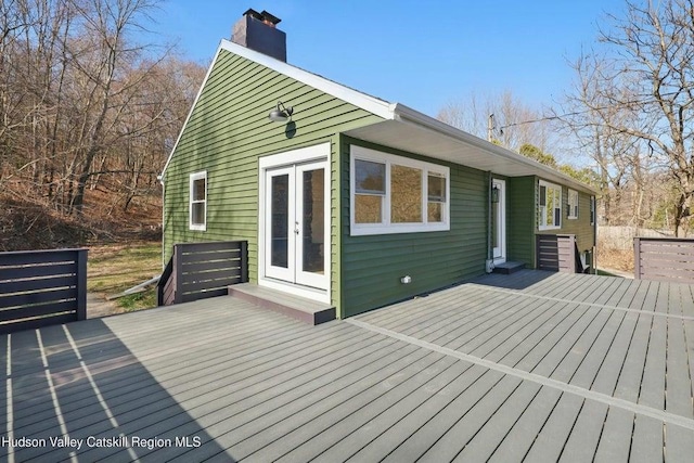 1601 Rte 199, Red Hook, NY 12571 - wooden deck featuring french doors