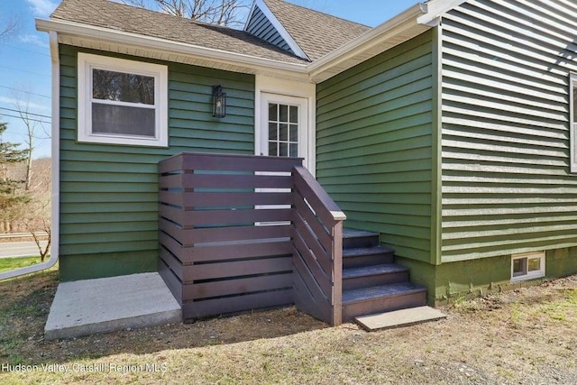 1601 Rte 199, Red Hook, NY 12571 - view of exterior entry featuring roof with shingles