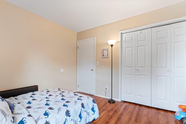 81 Baldwin Rd, Hempstead, NY 11550 - bedroom featuring wood finished floors and a closet