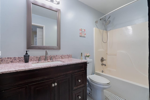 81 Baldwin Rd, Hempstead, NY 11550 - bathroom with tile patterned flooring, vanity, and bathing tub / shower combination