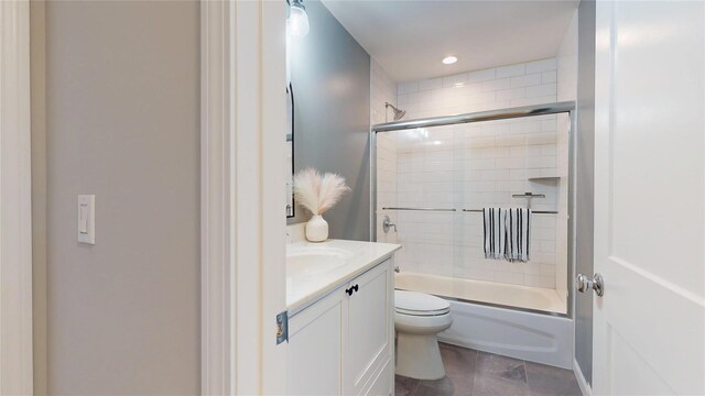 9 Shaw Ln, East Moriches, NY 11940 - full bathroom featuring vanity and shower / bath combination with glass door