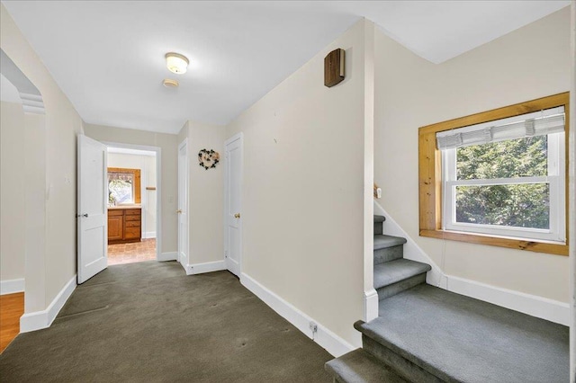 1095 State Route 94, New Windsor, NY 12553 - hallway featuring stairway and carpet floors