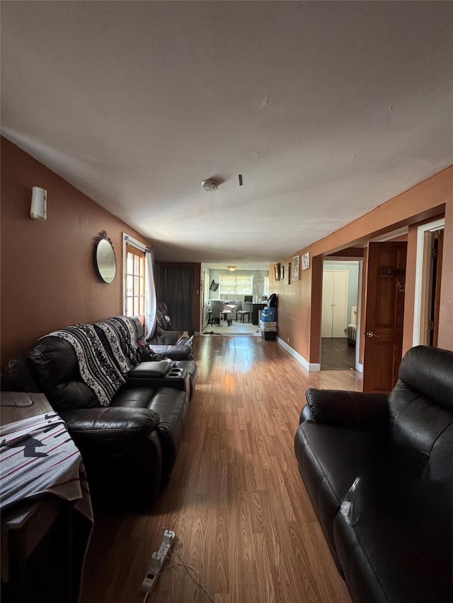 38 Nesaquake Ave, Port Washington, NY 11050 - living area with wood finished floors and baseboards