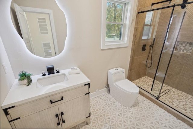 11 Vernon St, Plainview, NY 11803 - bathroom featuring vanity and tiled shower