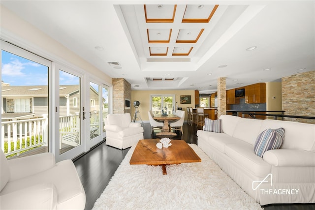 50 Ships Point Ln, Oyster Bay, NY 11771 - living room with wood finished floors