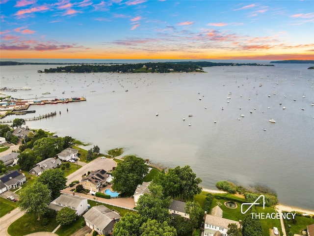 50 Ships Point Ln, Oyster Bay, NY 11771 - drone / aerial view of a large body of water